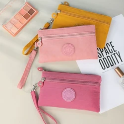 Students Bus ID Credit Card Holder Storage Bags Fashion Small Canvas Coin Purses For Kids With Card Holder And Earphone Pocket