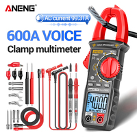 ANENG PN201 4000 Count Intelligent Voice Broadcast Current Clamp 600A AC/DC Ammeter Volt Tester Automatic Range Multimeter Clamp