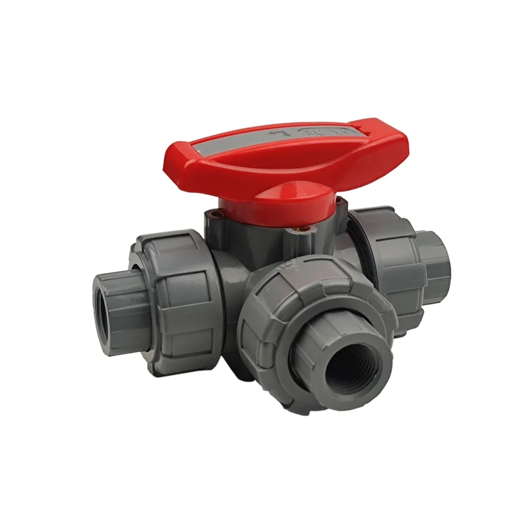 DN15-1/2"CPVC 3-Wege-Kugelhahn