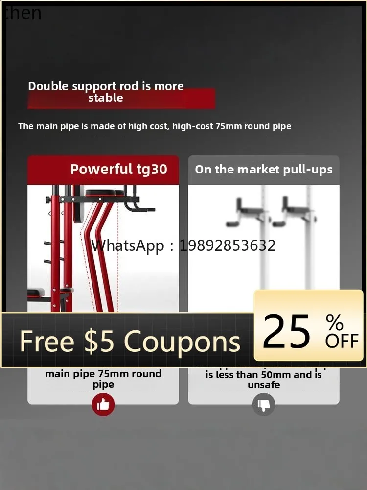 

Pull-up Indoor Household Parallel Bar No Punching Comprehensive Strength Fitness Equipment