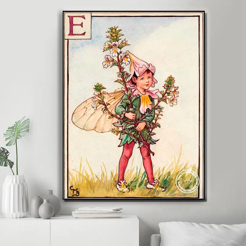 Famoso pittore Cicely Mary Barker Art Diamond Painting Flower Letter bambini punto croce ricamo immagine mosaico Home Decor