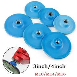 1 stücke 2/3/4 zoll Polieren Pad Schleif Disc Stützteller Selbst-klebe Disc Winkel Grinder tablett M10 M16 Gewinde Polieren Discs