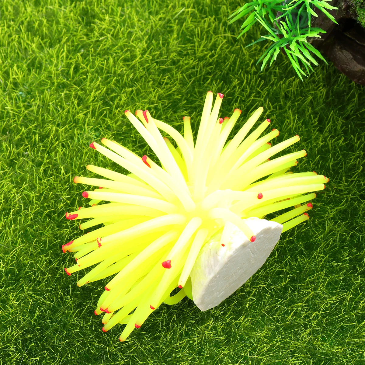 

Simulation Coral Fish Tank Ornaments Lifelike Aquarium Decoration Underwater Landscaping For Reptiles Amphibians Orange