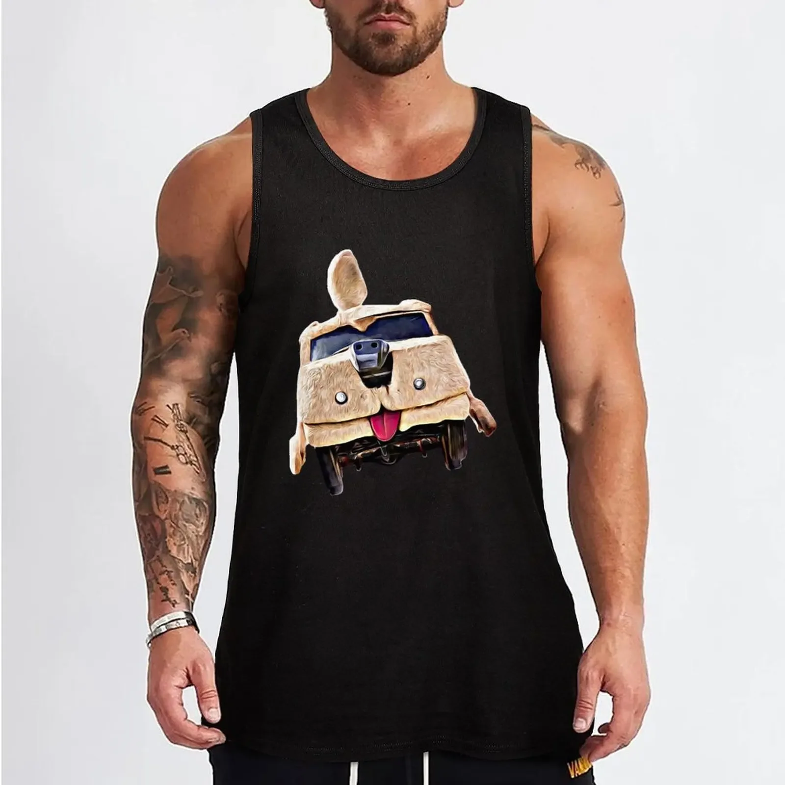 Dumb And Dumber Tank Top gym t shirt men gym accessories man sleeveless vest men T-shirt for fitness