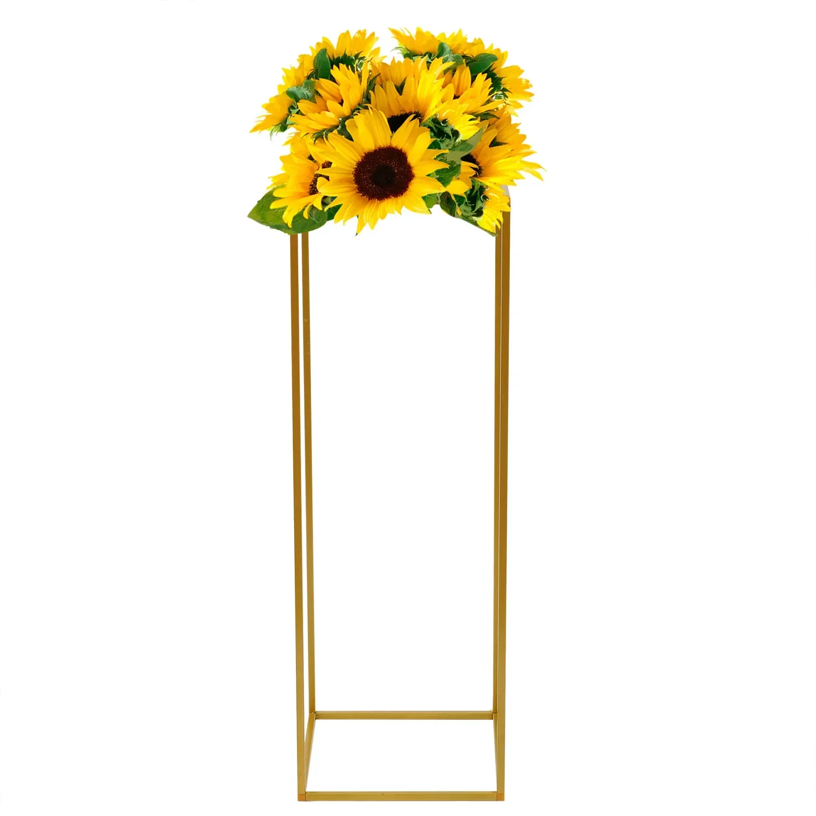 10Pcs 80cm Metal Plating Floral Decor Vase Floor Column Stand Road Lead Wedding Supply