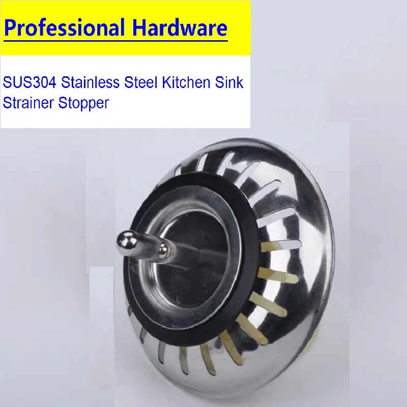 1pc 304 Stainless Steel Sink Strainer For Kitchen Bathroom Drain Filter Kitchen Sink Strainer Kitchen Bathroom Accessories