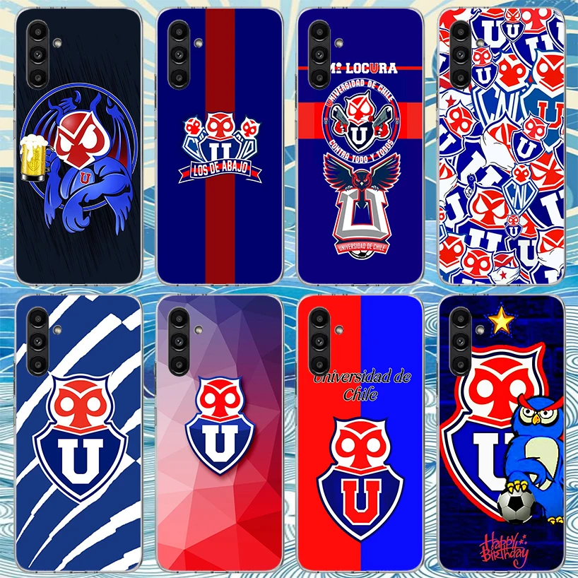 De Chile U-University Logo Phone Case For Samsung Galaxy A56 A55 A54 A53 A16 A15 A14 A13 A36 A35 A34 A33 A26 A25 A24 A23 A05S A0