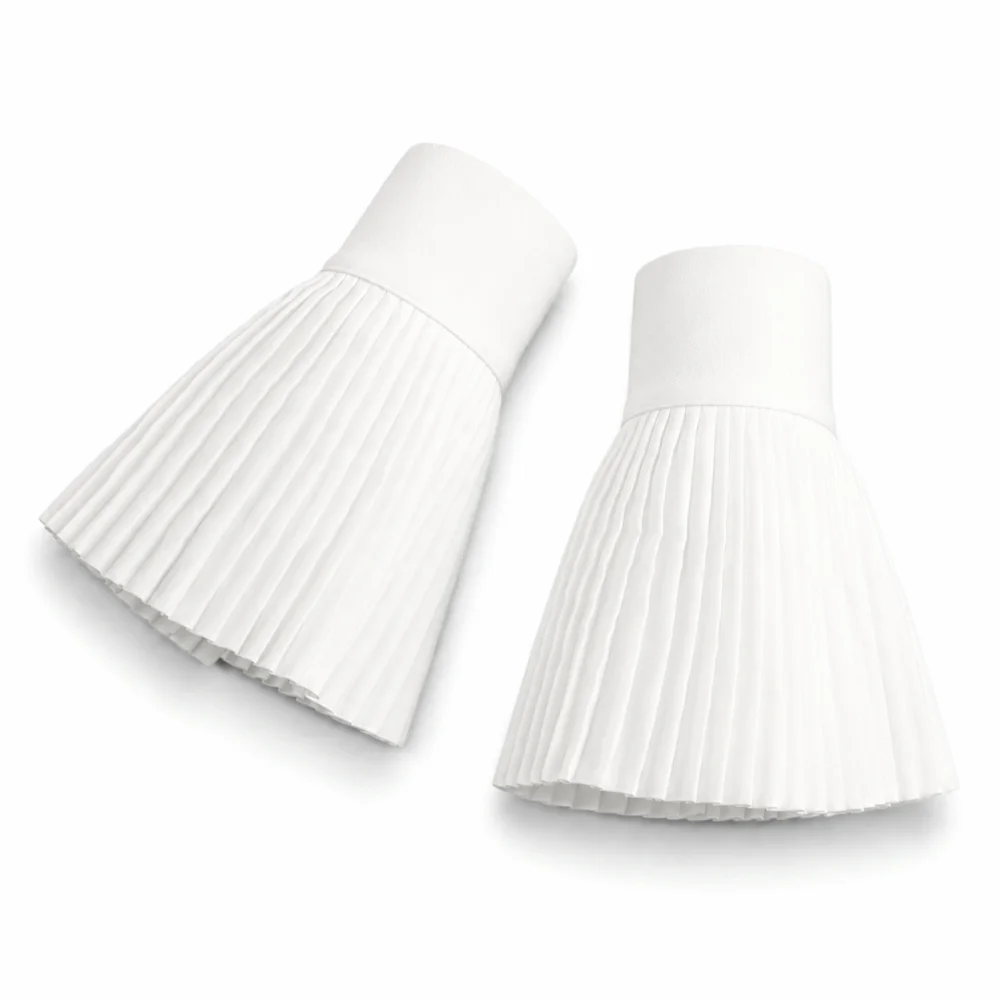 

Ruffles Pleated Detachable Cuffs Chiffon Ruched Fake Flared Sleeves White Hand Wrist Cuffs Lace Fake Sleeves Cuff