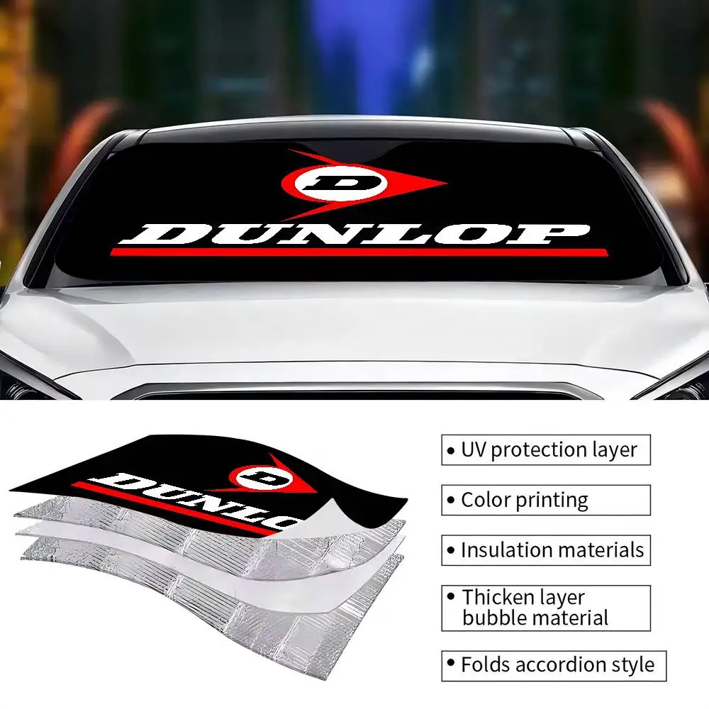 D-Dunlops Side Window Sun Shade For Car Electrostatic Curtains Anti-Glare Car Sun Protection Cover 99.9% UVR Blocking