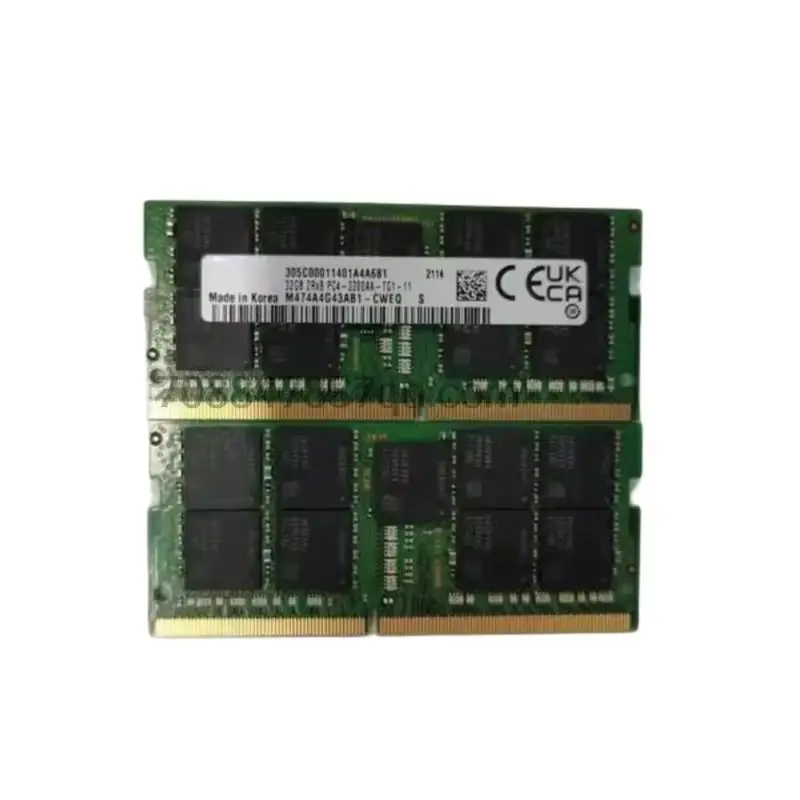 

Оригинальный 100% Аутентичный 32G 2Rx8 PC4-3200AA-TG1 ECC SODIMM M474A4G43AB1-CWE