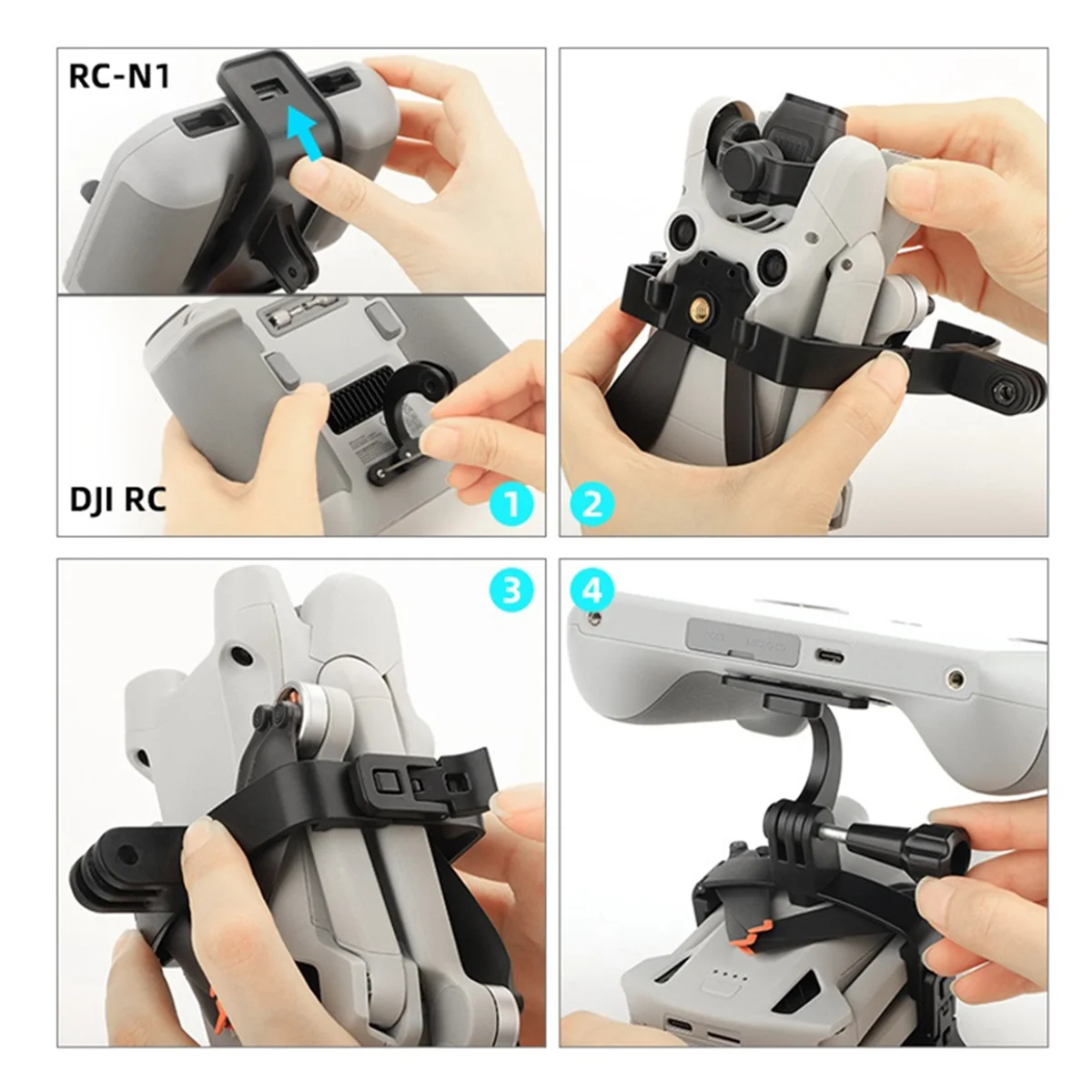 Photography Device Drone Accessories Device Remote Control Handheld Stand Camera for Mini 3 Pro(DJI RC)