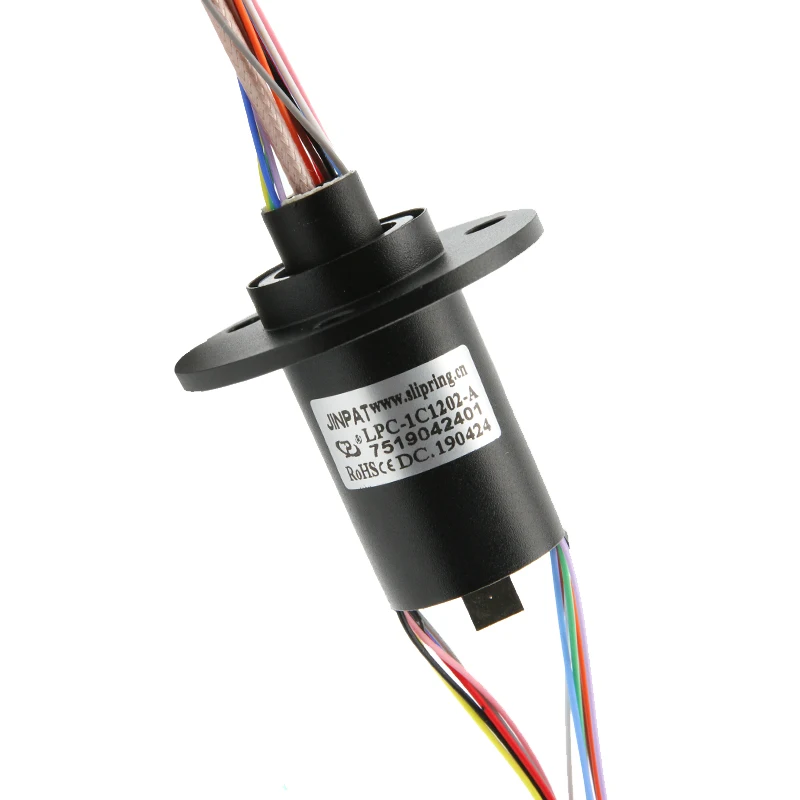 RF high frequency slip ring Coaxial Connector Using a 90 degree V-groove ring high life slip ring flanges