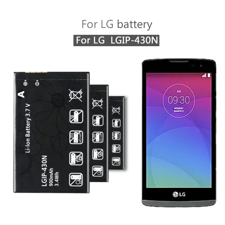 Mobile Phone Battery For LG Cookie Fresh GS290 GW300 LX290 LX370 LX370 LGIP 430N LGIP MT375 GM360 430N Smartphone Battery