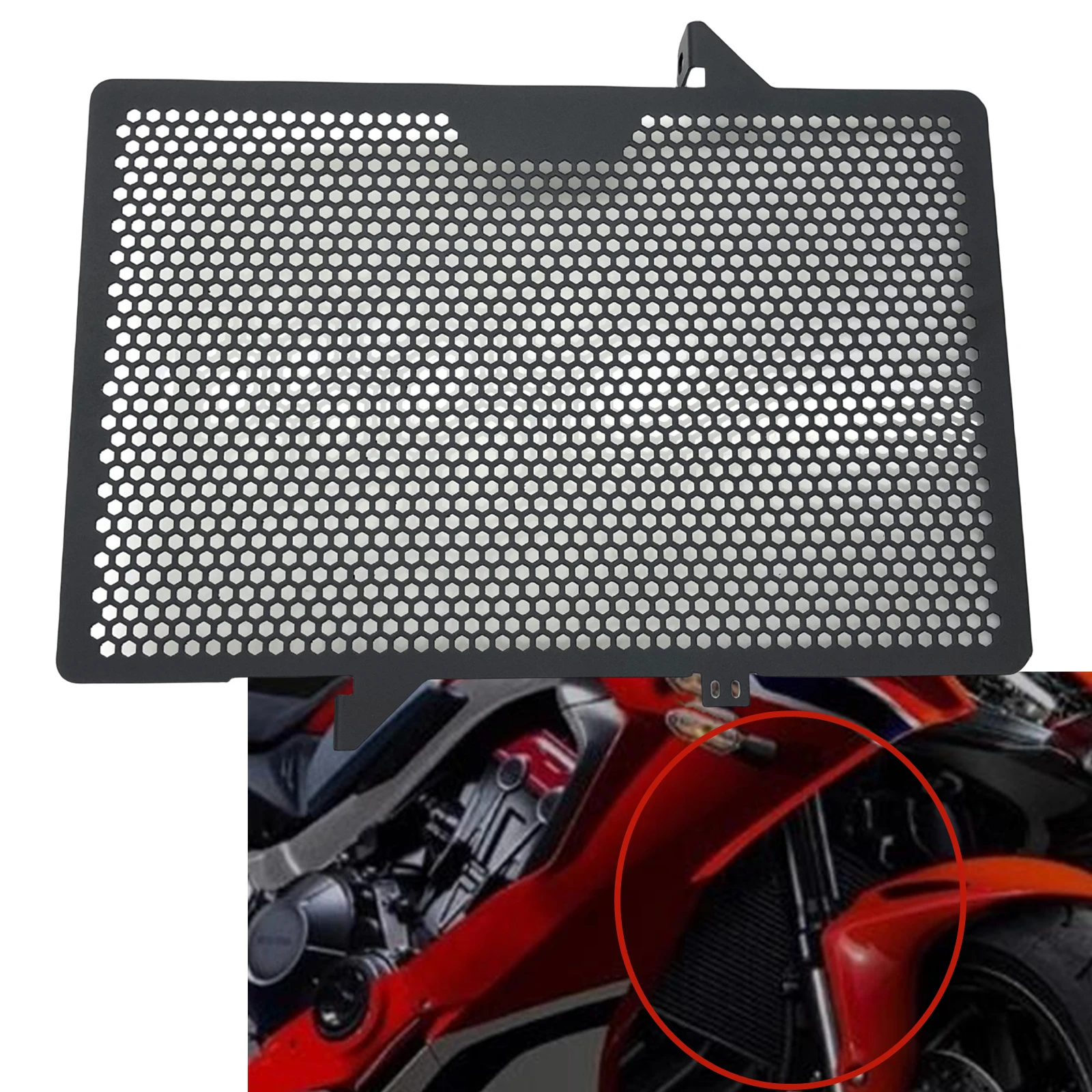 Motorcycle Radiator Cover Grille Guard Water Tank Protector For HONDA CB650R/F CBR650R/F 2014-2021