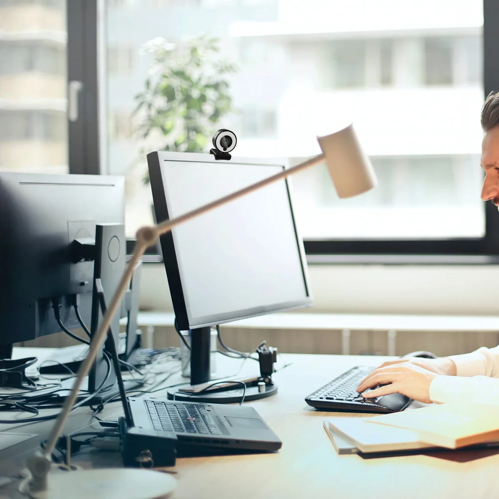 

2K 5mp Web Camera 3.0 360 Degree Adjustable Base Ring Fill Light for Streaming Meetings