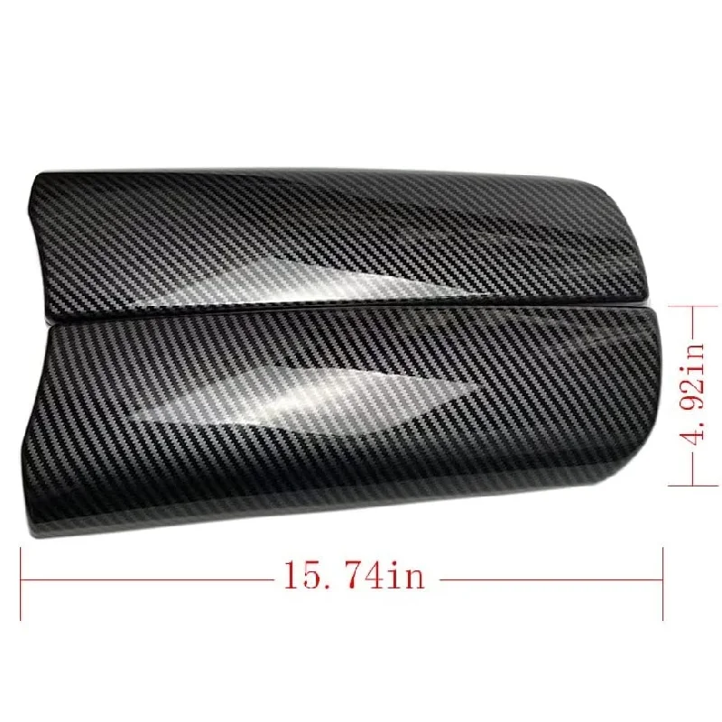 2pcs Carbon Fiber Car Center Console Armrest Box Cover For BMW 7 Series F01 F02 2009 2010 2011 2012 2013 2014 2015