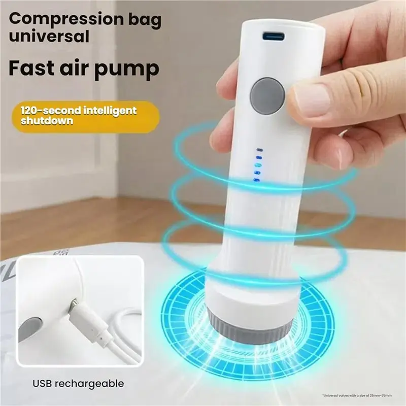 A03F-2X Cordless Electric Vacuum Pump For Vacuum Storage Bags Travel Air PUM