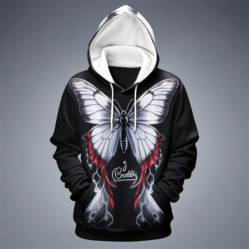 

2025 New Butterfly Graphic 3d Print Hoodies For Men Women Autumn Hoody Pullover Kids Hoodies Oversized Swearshirts Dropshipping