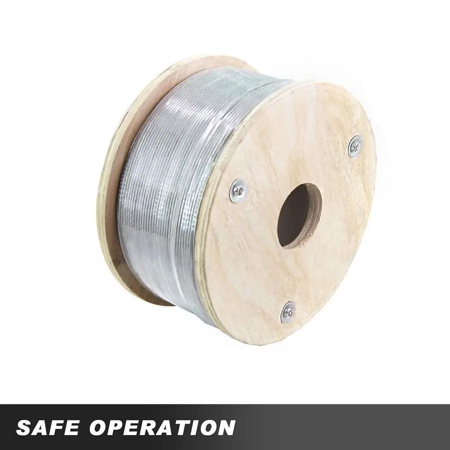 1 8 T316 Stainless Steel Cable with Aircraft Cable for Deck Railing, Stainless Steel Wire Rope, 1 x 19 Strands Construction for