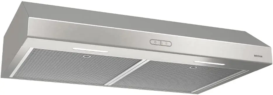 -   Glacier Range Hood with Light Exhaust Fan for Under Cabinet, Stainless Steel, 36-Inch