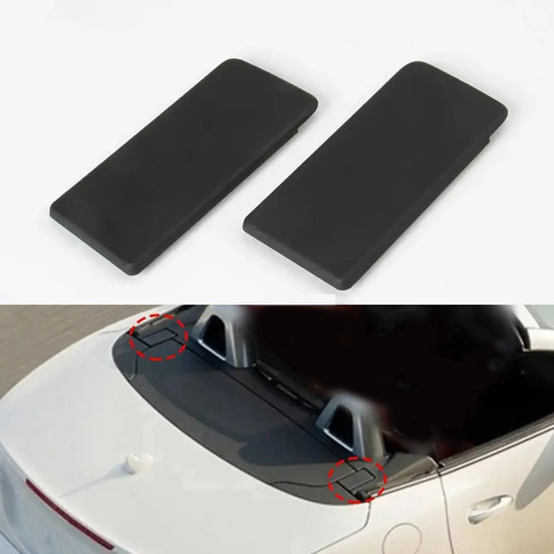 2Pcs Black Left+Right Convertible Hinge Cover For Mercedes Benz W172 SLK250 SLK350 1726903800 1726900540