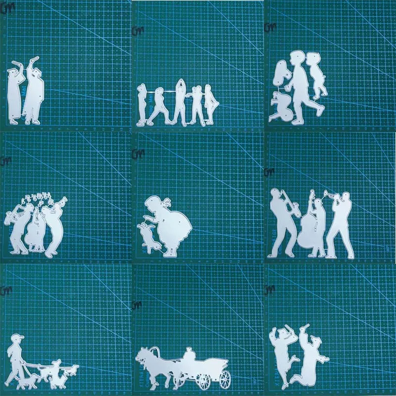Band Absolvent Mädchen Metalls ch neiden stirbt Scrap booking Dekoration Papier Handwerk Messer Form Klinge Stanz schablone Präge Schablonen