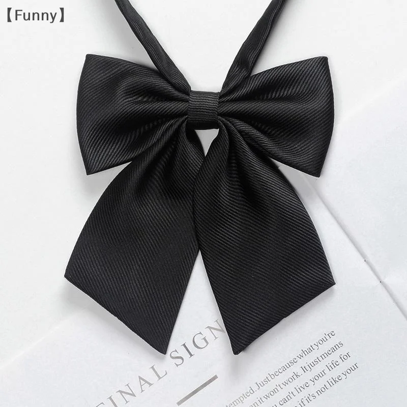 maveraFunnyalesTrendy JK Cravatte Bowtie Donna Studente universitario Colletto Cravatte Camicia quotidiana Accessori Papillon uniforme per ragazze Cravatta pigra