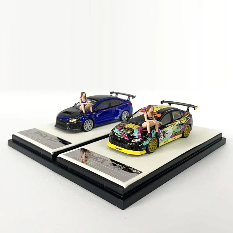 

Модель автомобиля Aurora 1:64 WRX STI, литой спортивный автомобиль, коллекционный дисплей, 2 цвета