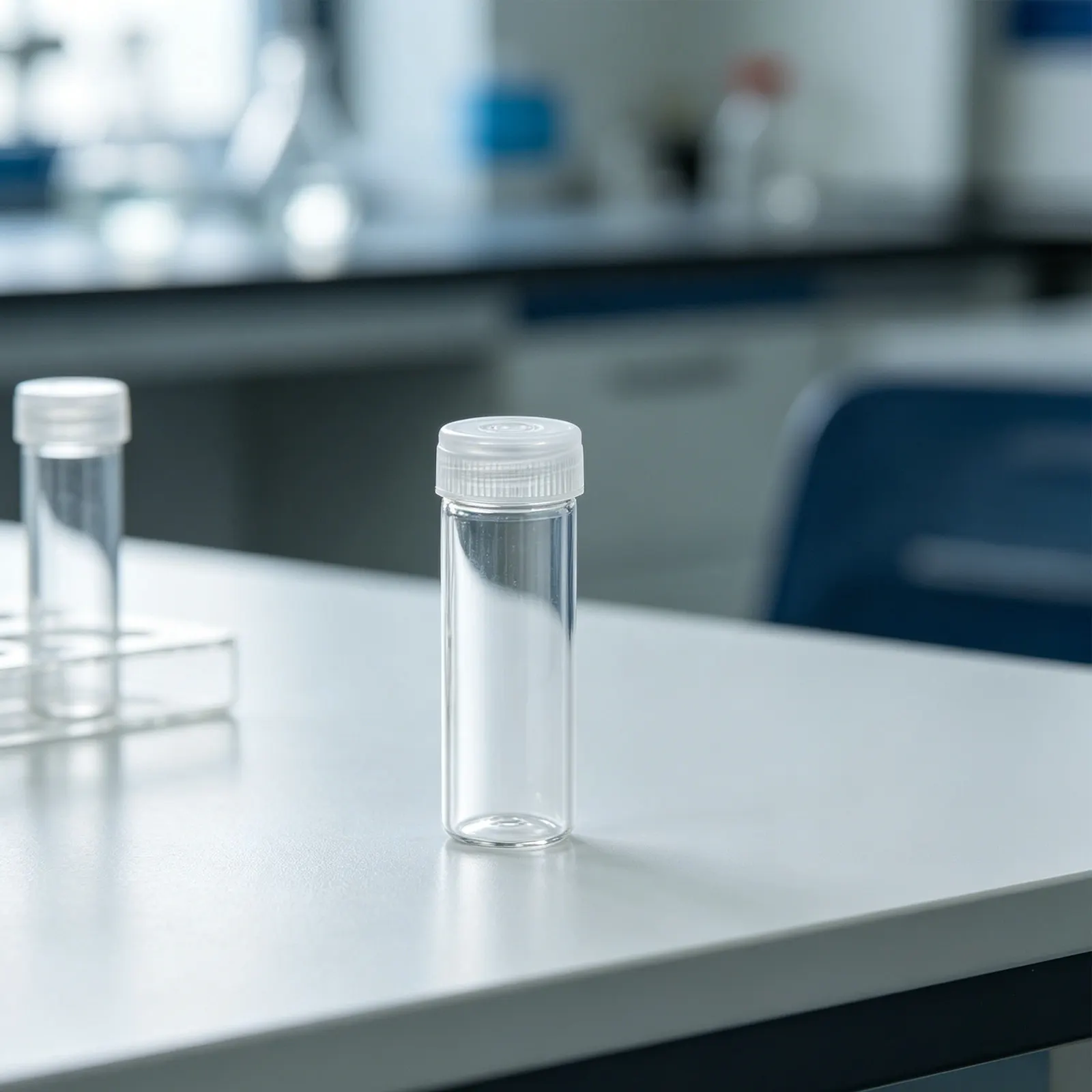 12Pcs Flat Bottom Test Tubes Borosilicate Glass Clear Vial Screw Cap Laboratory Sample Storage Plant Propagation Tubes