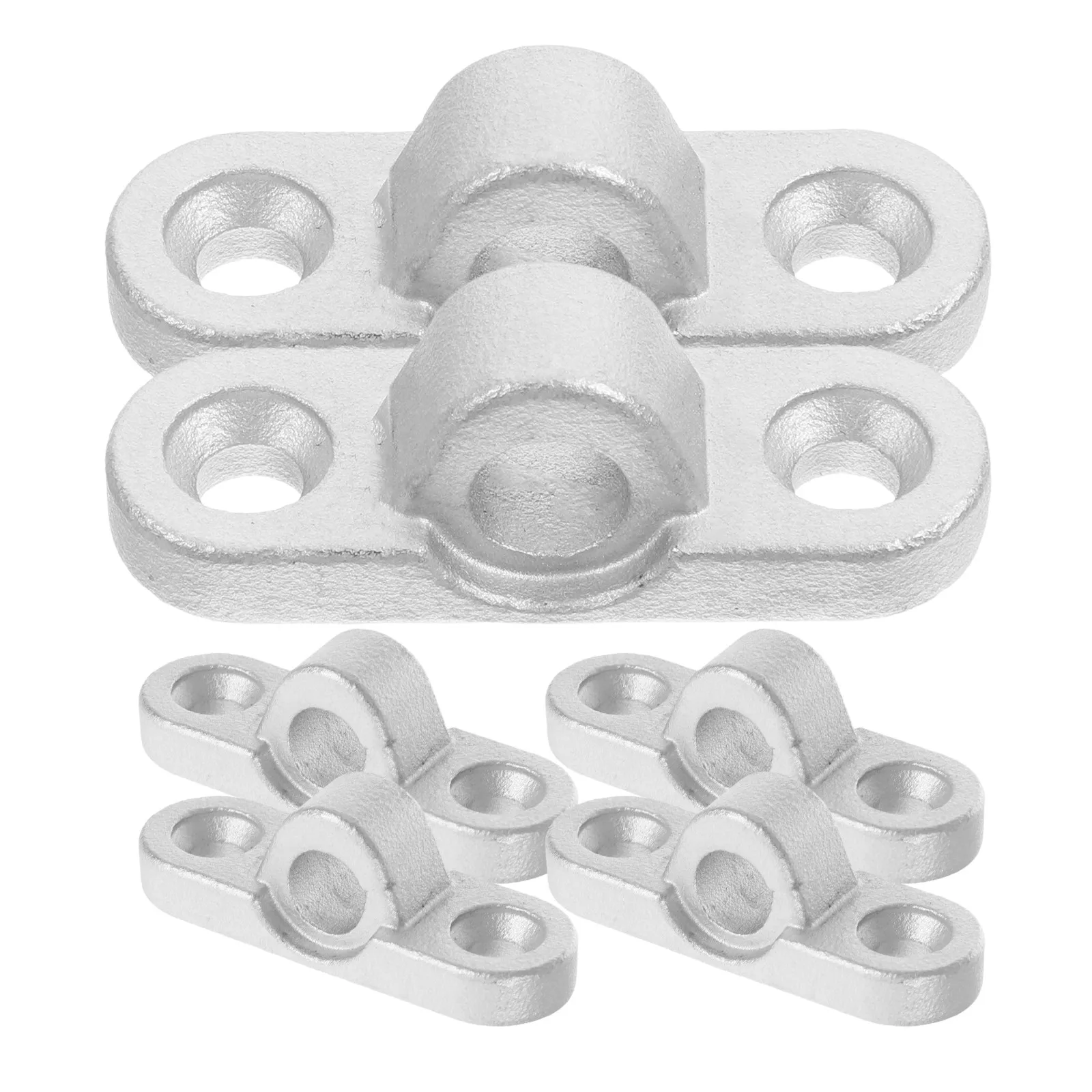

6Pcs Rustproof Stainless Steel Awning Mounting Brackets Bottom Fixation for Rv Caravan Tent Outdoor Shade Canopy Support