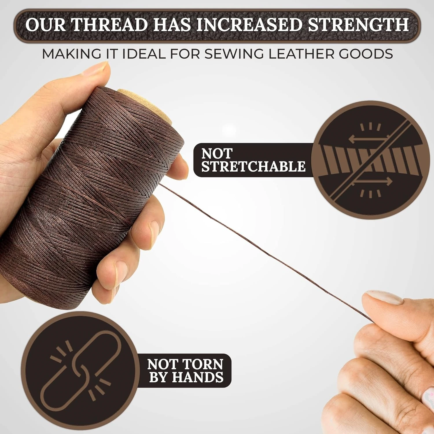 1mm Waxed Thread for Leather Sewing Thread Polyester Colors Waxed Leather Thread Waxed String Waxed Cord for Leather Stitching