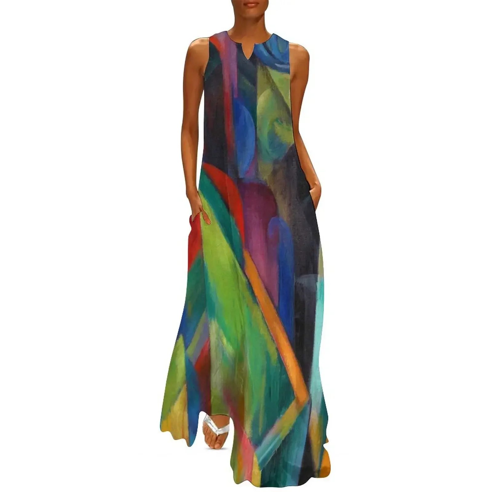 

Franz Marc Stables Long Dress elegant dresses for women dress korean style summer women's dress 2025 ceremony dresses