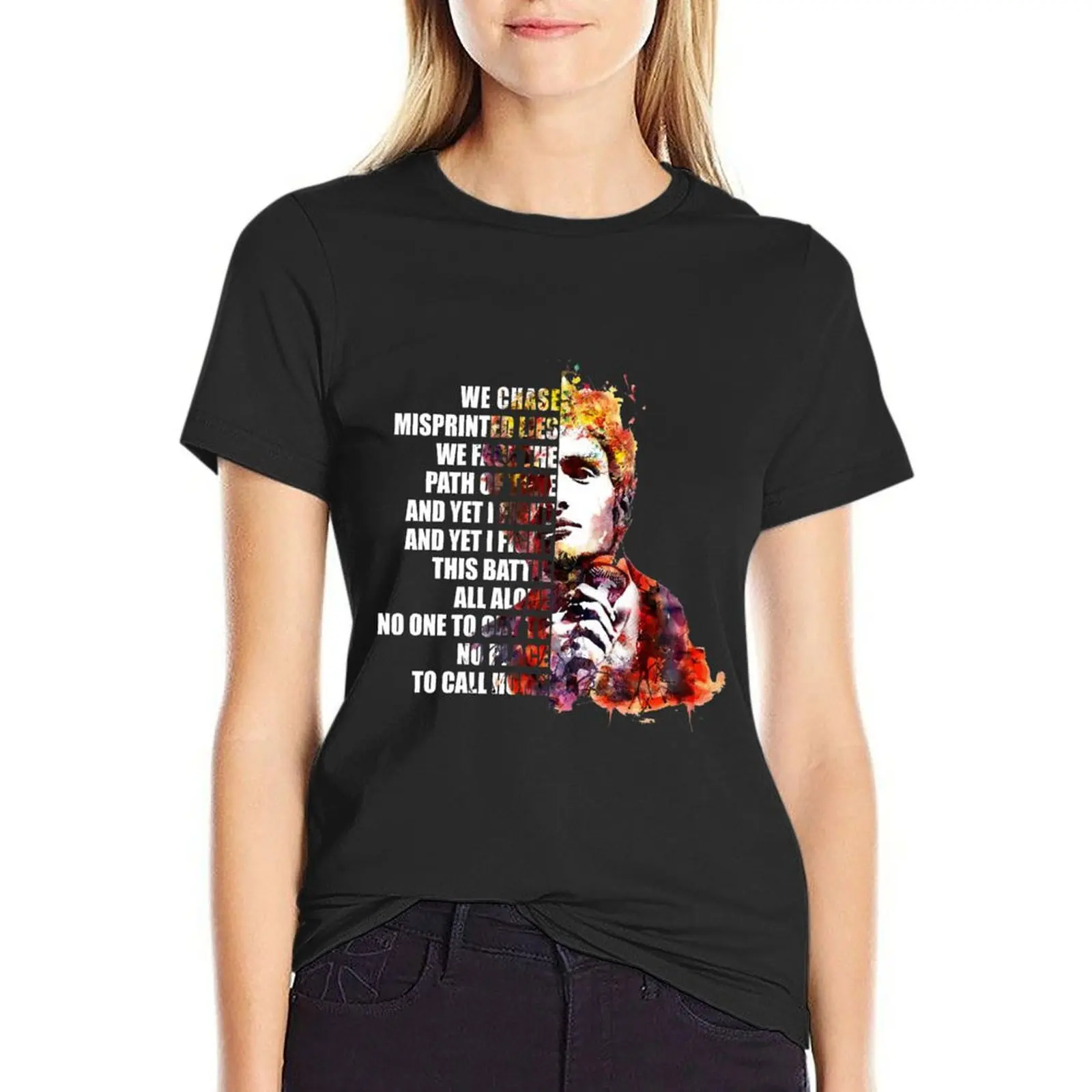 Layne Staley – We Chase Misprinted Lies We Face The Path of Time Tops & Tees, t shirt design T-shirt