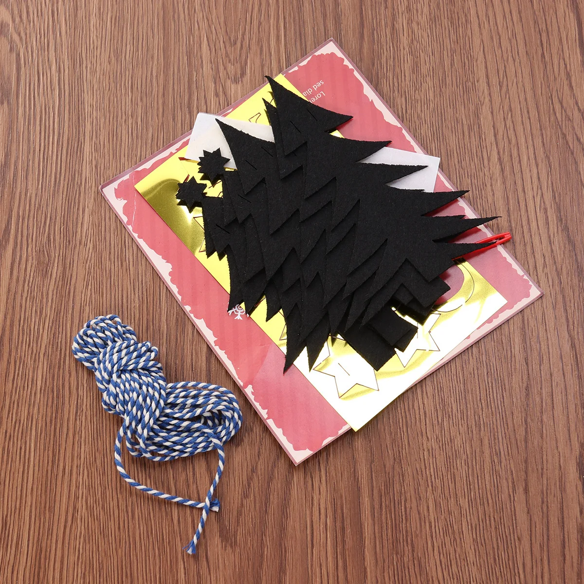 

3 Meters Merry Christmas Letter Pine Tree Glitter Stars Bunting Garlands Hanging Decoration Xmas Party Home Store Holiday