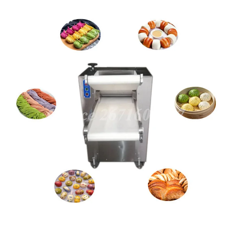 Automatic Flour Dough Kneading Machine Pizza Dough Roller Press Maker Dough Sheeting Machine