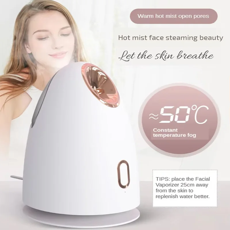 Professional Nano Steam Facial Device with UV Ion Technology - Home Deep Skin Cleansing Hydrotherapy Pore Cleaner