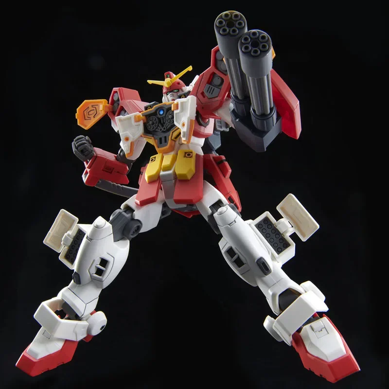 Bandai Genuine Figure Gundam Model Kit Anime Figure HGUC 1/144 XXXG-01H2 Gundam Heavyarms Custom Collection Gunpla for Boys Toys