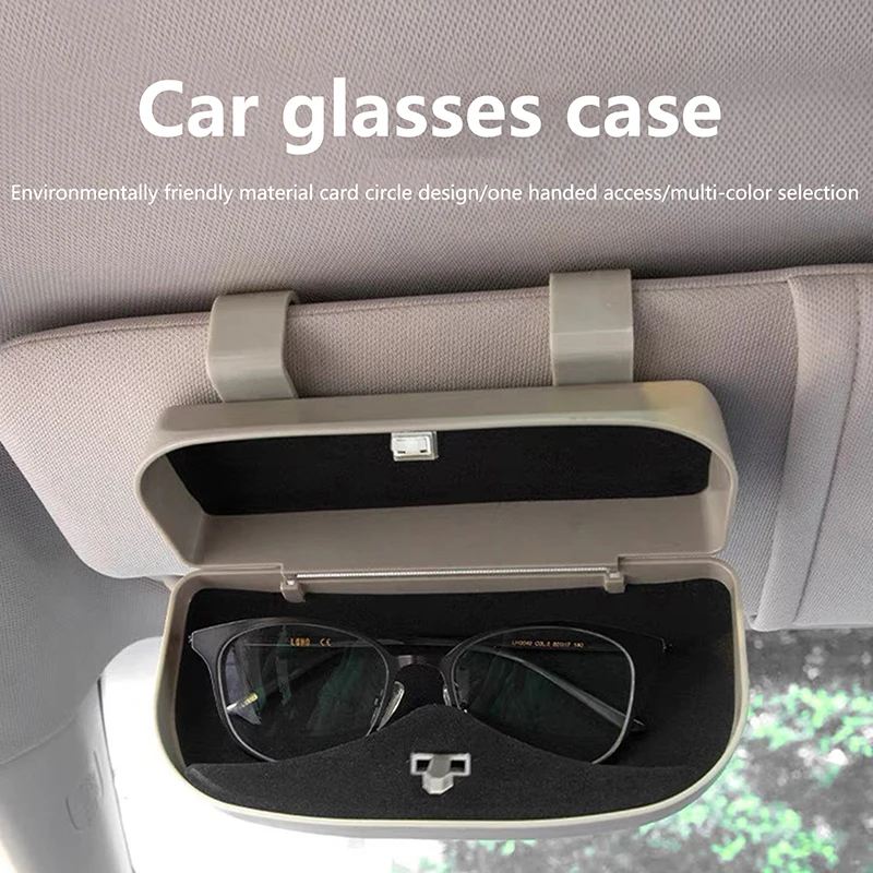

Practical Sunglasses Box for Car, Substantial Eyeglass Holder, Convenient Visor Clip, Driving Essential, Car Eyewear Storage