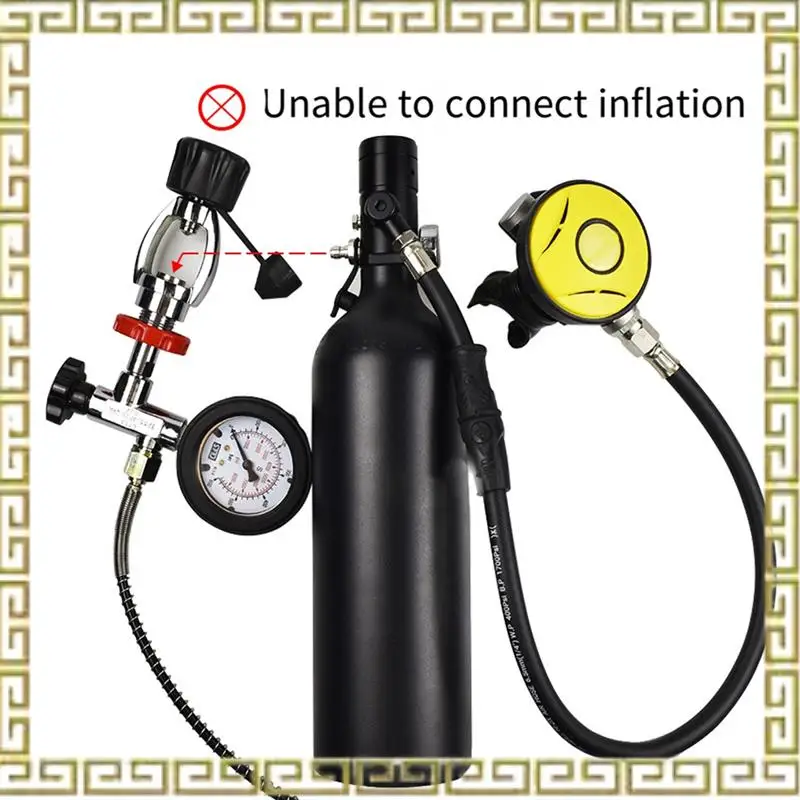 

DIDEEP Conversion Adapter For Yoke To 8Mm Quick Inflation Connector For Inflator Hose Diver Standard BCD Dry