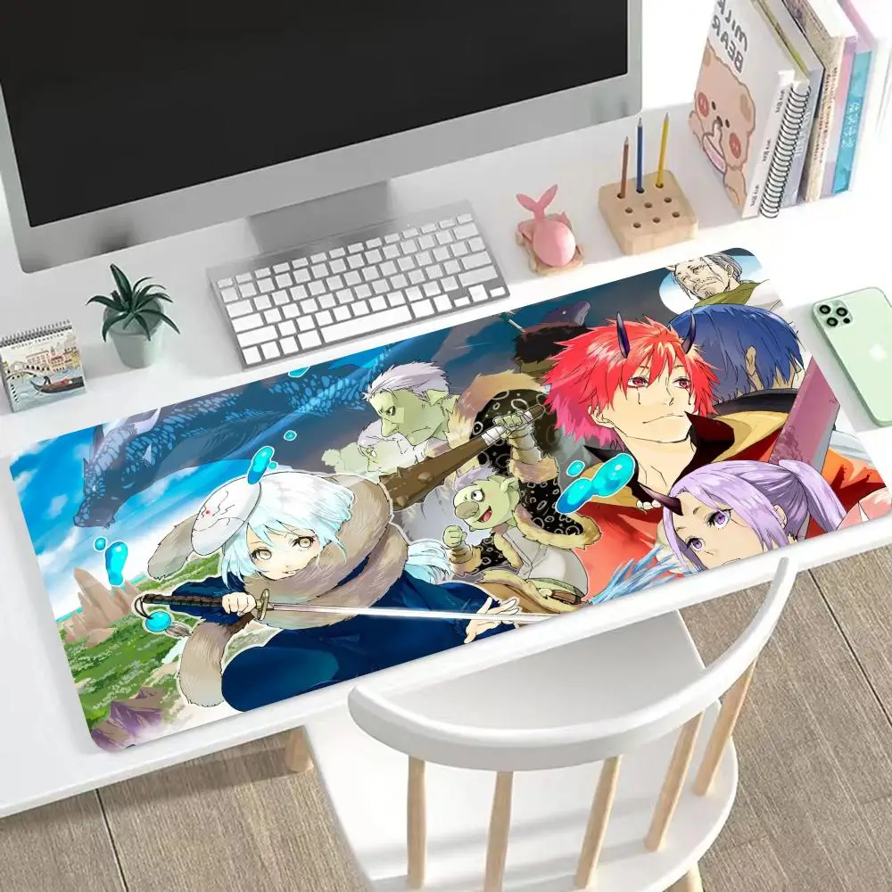 A Slime Mouse Pad Desk Mouse Pad Cute HD Desk Pad Extended Gaming Keyboard Mats Large XXL Gamer Mousepad 90x40