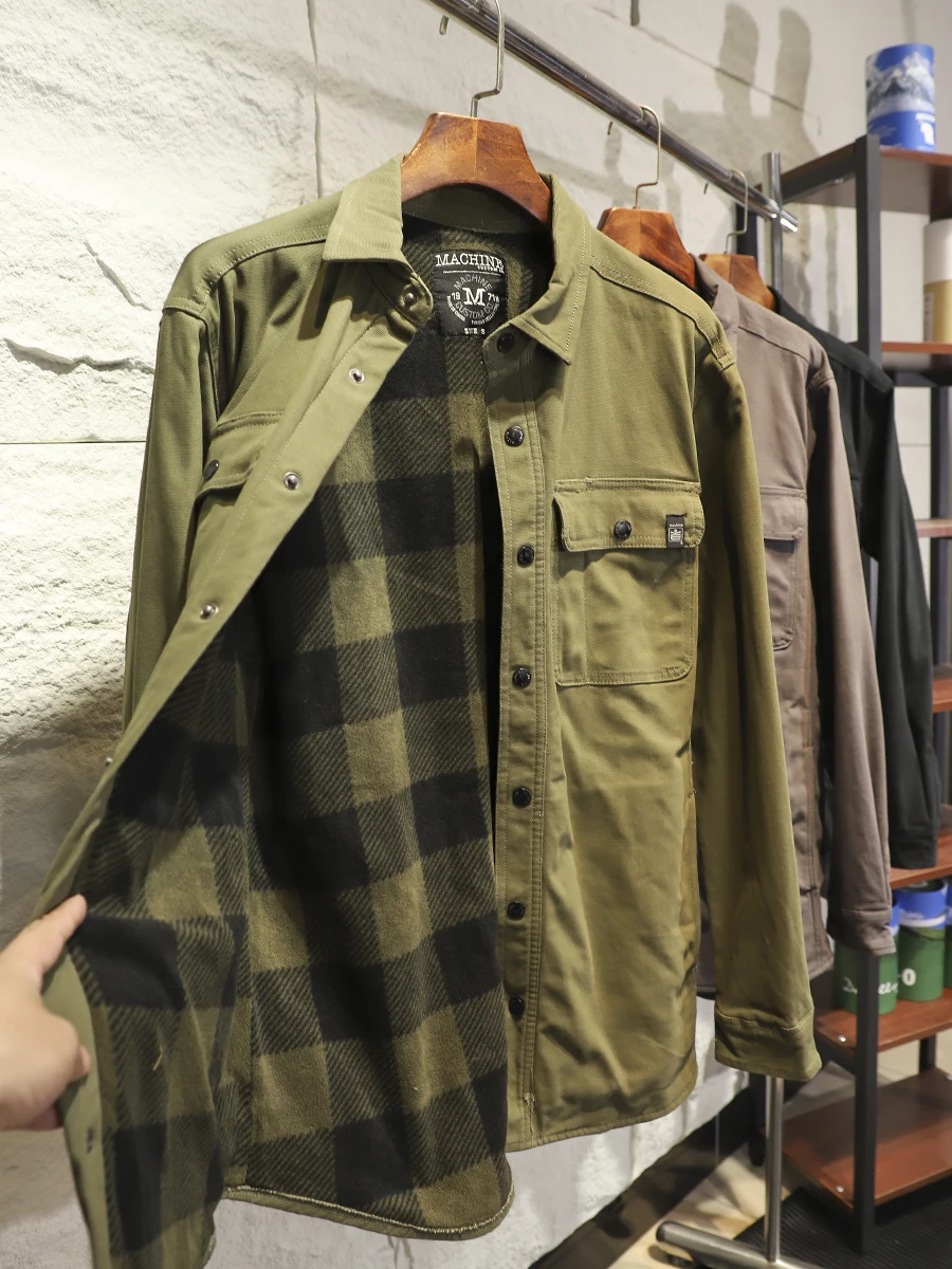 

Мужская повседневная куртка с воротником American Sle на подкладке, теплая, всесезонная, универсальная, модная, весна-осень