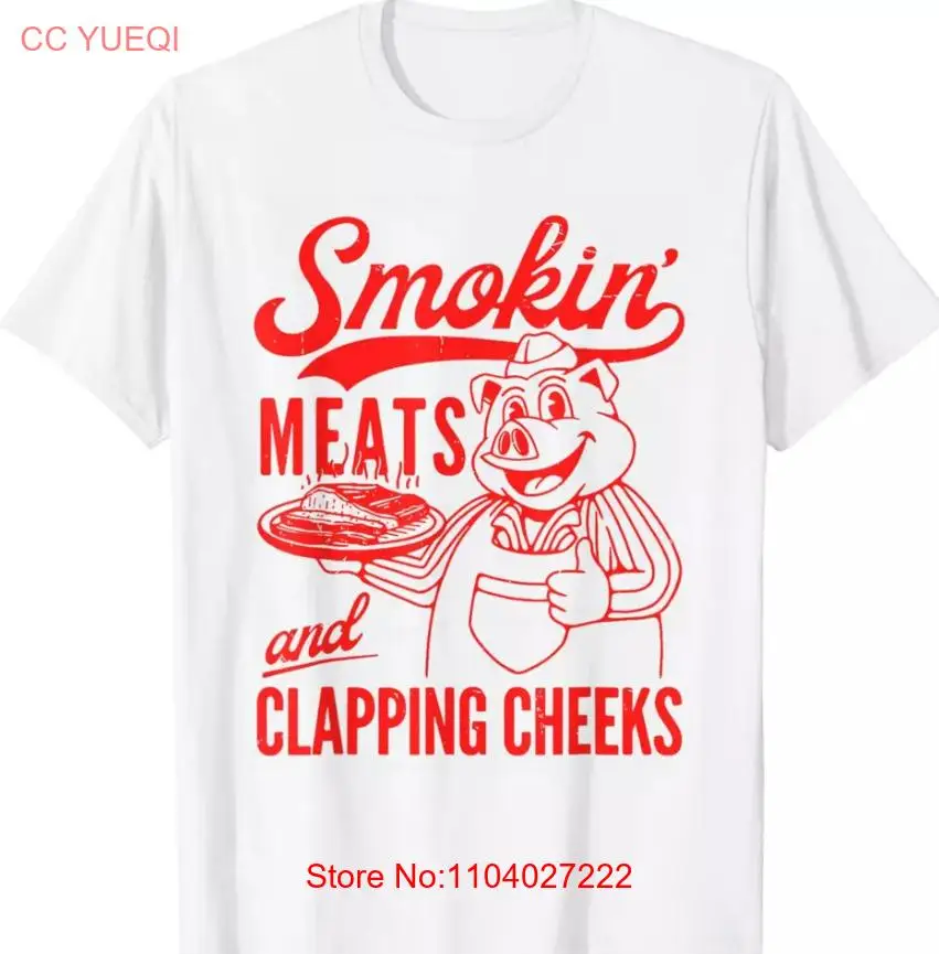 Funny BBQ Meat Groovy Smoking Meats And Clapping Cheeks T-Shirt