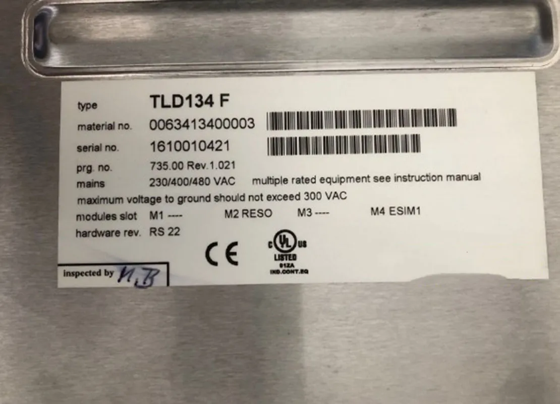 Imagem -03 - Servo Drive 735.00 Rev 1.021 em Boas Condições Tld134 f