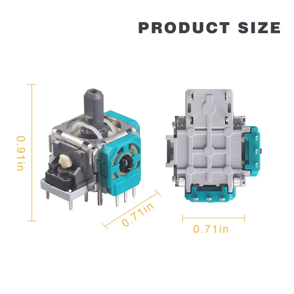 10pcs Replacement 3D Analog Joystick ThumbStick Repair Parts Accessory Analog 3D Joysticks Replacement for Xbox One Series X/S