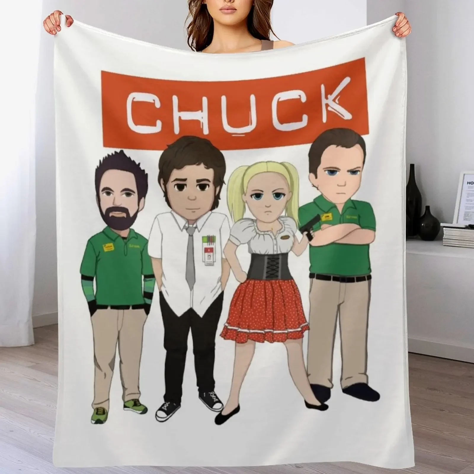 

Team Bartowski Throw Blanket Personalized Gift Decorative Sofa Beautifuls Sofa Throw Blankets
