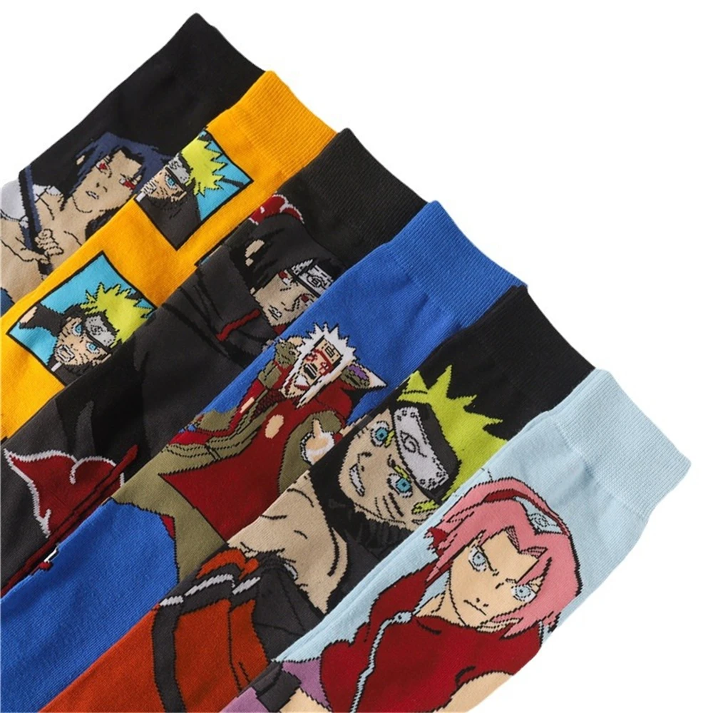 Anime Uzumaki Jiraiya Haruno Sakura Socks Cosplay Adult Unisex Clothing Sock Accessories Props