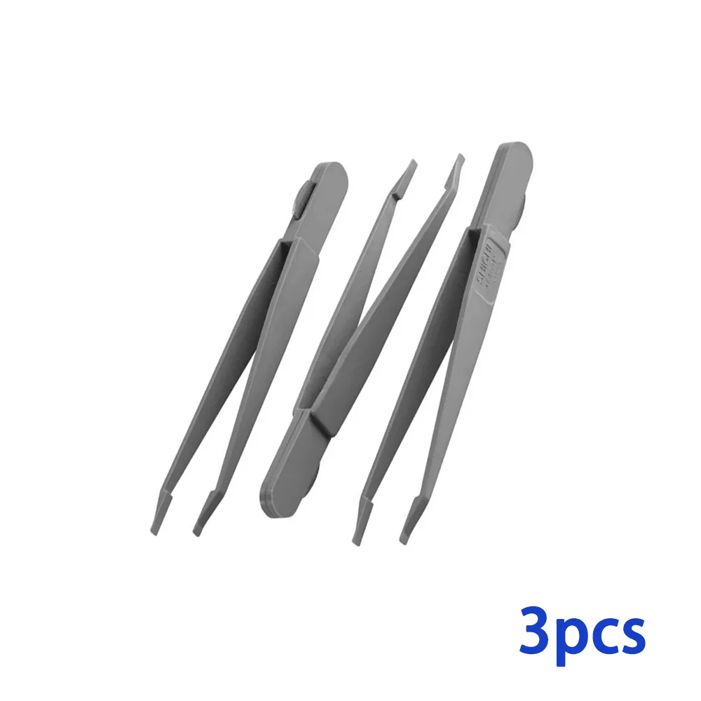 Инструменты для ремонта часов Пинцет двойного назначения для открытия задней крышки батареи часов Антистатический АБС-материал Многоцелевой пинцет