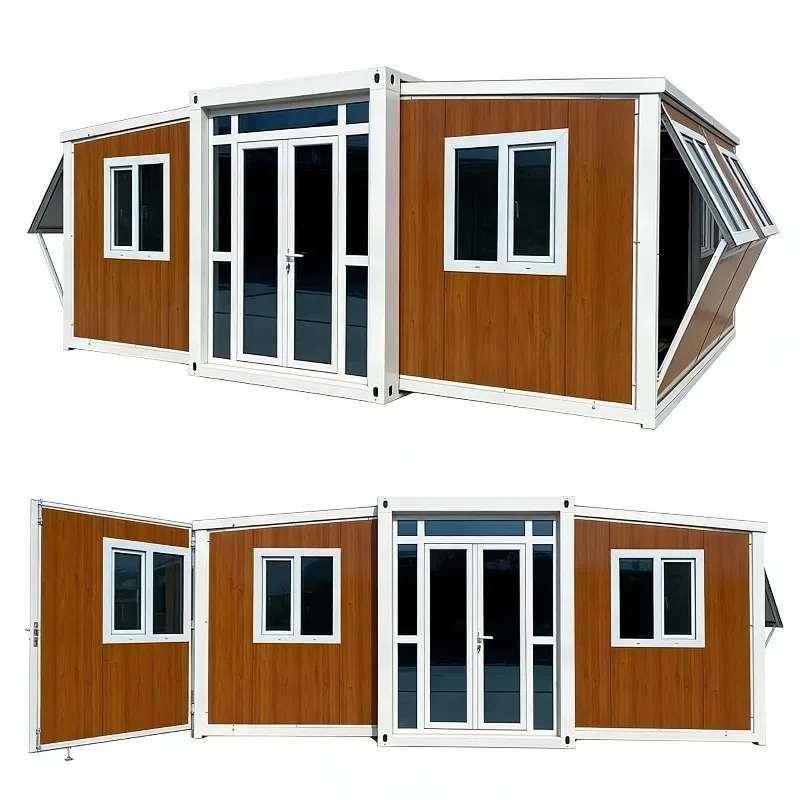 Low Cost 20ft Folding Container House Easy Installation Mobile Foldable House For Temporary Office Worker Dormitory