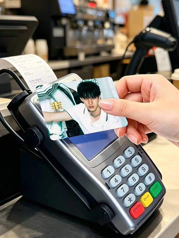 B-Bang Singer Chan  4pcs 1Set Card Stickers Small Waterproof Chip 4PCS Card Sticker Anti-Scratch