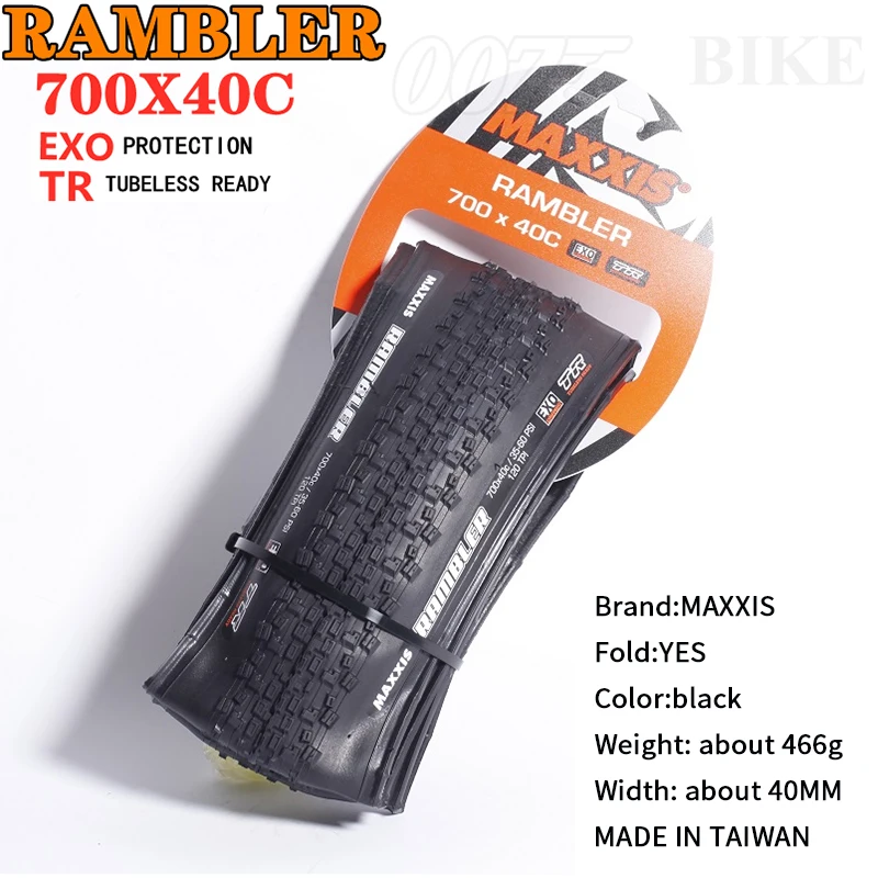 MAXXIS RAMBLER TUBELESS 700x38C/40C/45C/50C 650x47B 27.5x1.5 GRAVEL/ADVENTURE  And Dirt Road Racing Tire of Bicycle